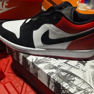 Nike Black and Red Athletic Shoes